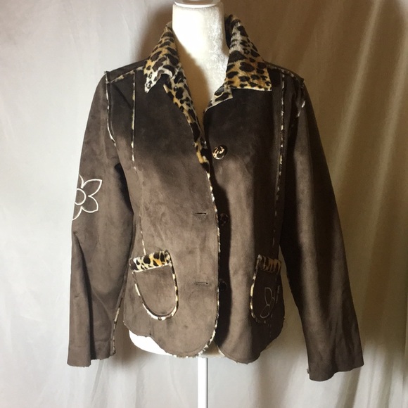 Iz Byer Jackets & Blazers - IZ Byer Reversible Faux Fur Suede Jac…